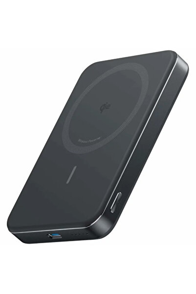 Anker Ασύρματη μαγνητική εξωτερική μπαταρία MagGo, 10000 mAh, εξαιρετικά λεπτή, Qi2 15W, μαύρη
