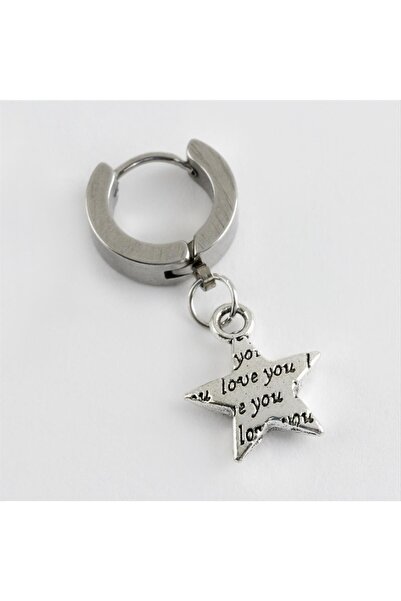 nolva Star Steel Men's Earrings 1 Piece