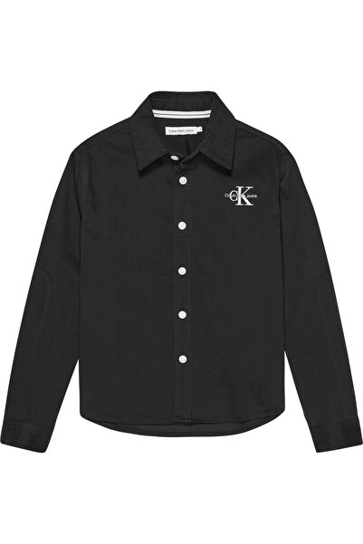 Calvin Klein ARCHIVAL CUTSEAM OVE Erkek Siyah Gömlek