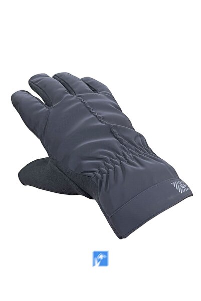 Kardelen Butik Denizli Touchscreen-Compatible, Fur-Lined Men's Inflatable Parachute Fabric Gloves