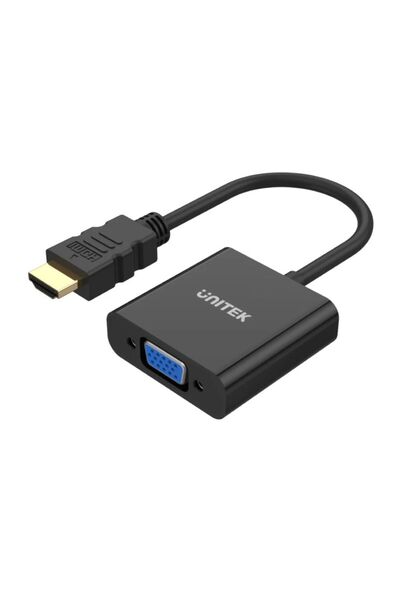 Unitek HDMI to VGA Adapter with 3.5mm for Stereo Audio | Y-6333