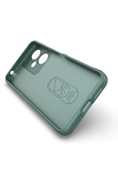 SKYDDAR INNOVATION Carcasă pentru Xiaomi Redmi 13C 5G, Magic Shield, silicon mat, set autocolante, roșu