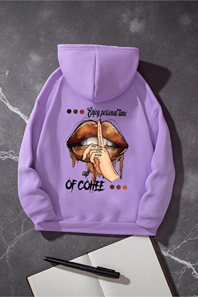 trendypassion سويت شيرت كبير الحجم مطبوع عليه وقت الموظفين