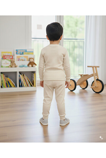 LEONE KOLEKSİYON 2 iplik Kumaş Çocuk & Bebek Unısex Alt Üst Takım / Kreş,Eşofman takımı