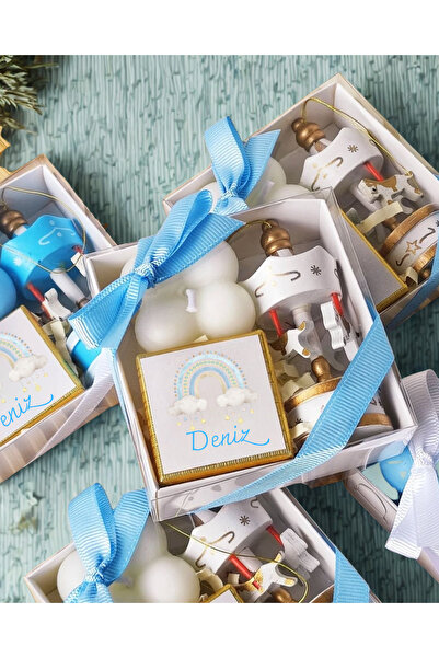 Home Kişiye Özel Atlı Karınca Mum Çikolata Set Nişan, Nikah, Mevlüt, Doğum Gü...