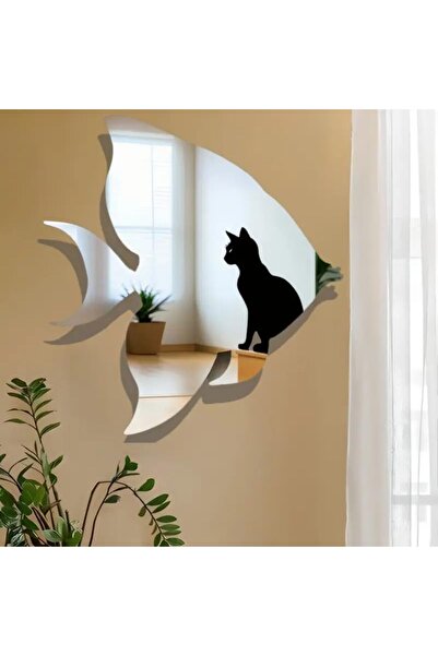 Slasa Acrylic Mirror Wall Sticker in Fish Shape by - Mediterranean Decorative Design