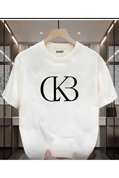 qubo sportswear & company qubo Футболка з коротким рукавом з бавовняної тканини з великим принтом