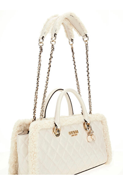 Guess Lida Women's Ecru Handbag Hwtg8139090-Bon