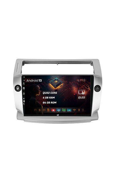 HUB64 Navigatie Citroen C4 (2004-2014), 4GB RAM, Quadcore, Carplay, Android Auto