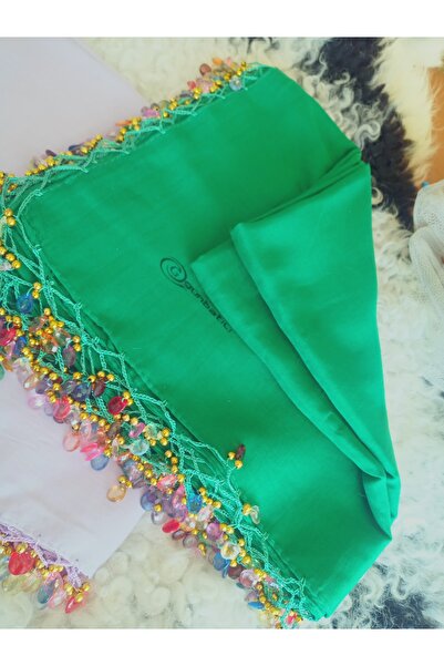 hoaryage El Emeği Kristal Damla Taş Boncuklu Yazma ,Tülbent Yemeni, Fular ,4 ...