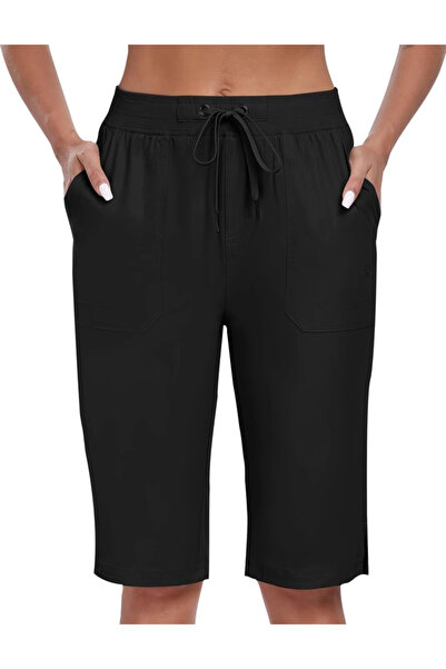 OEM Pantaloni sport respirabili cu 3 buzunare pentru femei, negri, mărimea L