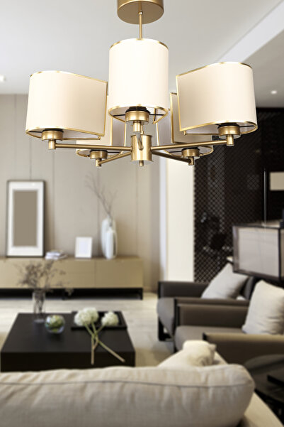 Begüsa Alina 5.Li Şapkalı Avize Eskitme