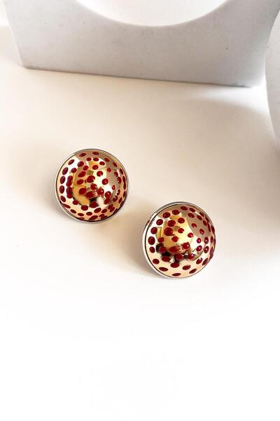 New Obsessions Kırmızı Kolye Küpe Set