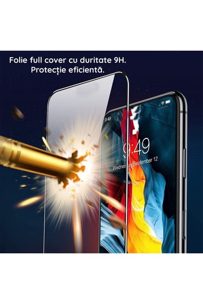 Flippy Tempered Glass Screen Protector for Huawei Nova 11i 4G, Full Glue Black