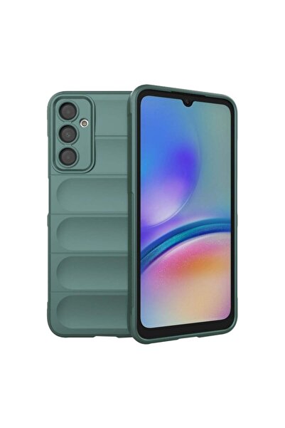 SKYDDAR INNOVATION Θήκη για Samsung Galaxy A05s, Magic Shield, Ματ σιλικόνης, σετ αυτοκόλλητων, Πράσινη