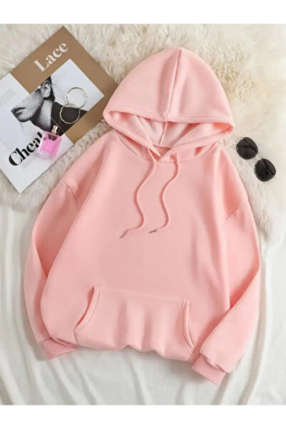 Machetta Children's Back Stitch Printed Oversize Winter Hooded Sweatshirt