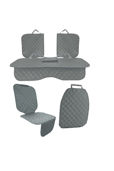 Metru Patrat Set 3 huse scaune auto, matlasate, universale, gri, lavabile, im...