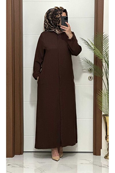 modasura 3011 k 90 KAHVE ferace kap yeni sezon büyük beden