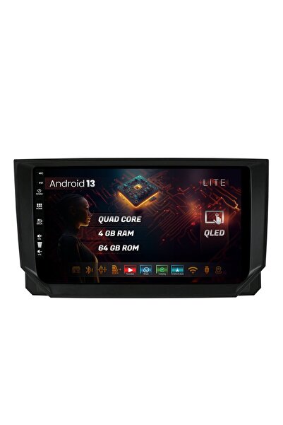 HUB64 Navigatie Seat Ibiza (2017+), 4GB RAM, Quadcore, Carplay, Android Auto