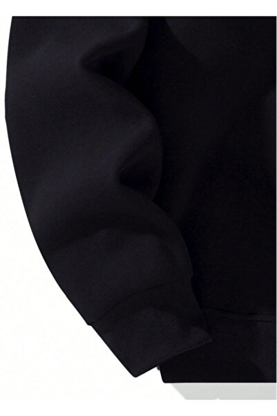 Revasser Unisex Erkek/Kadın YARIM FERMUARLI KAPÜŞONLU Renkli Özel Pamuklu Oversize Sweatshirt