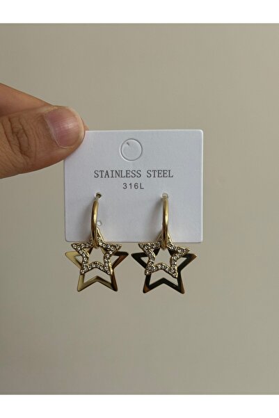 LUXSTONE Star Gold Earrings