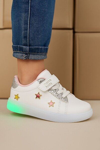 Babetty Lighted Orthopedic Anatomical Sole Girls' Sports Shoes Lightweight Comfortable