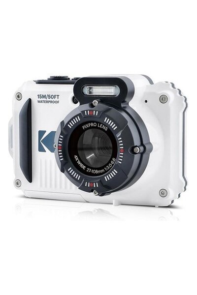 Kodak Pixpro Wpz2/4x Yakınlaştırma Su Altı Fotoğraf Makinesi-Beyaz