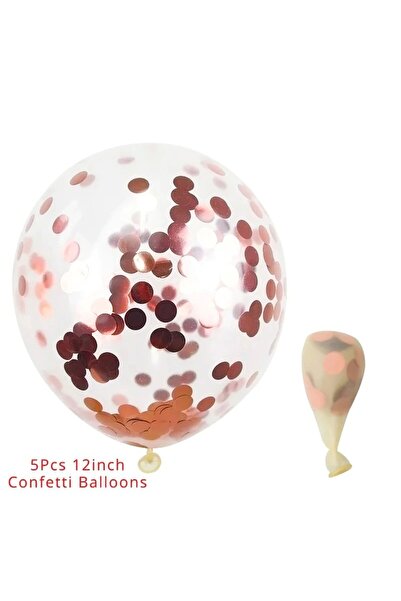 Flippy Set of 15 party balloons, Flippy, rose gold/white, 30 cm