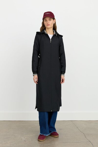 Nihan İnce Kapitone Ribanalı Kap Siyah