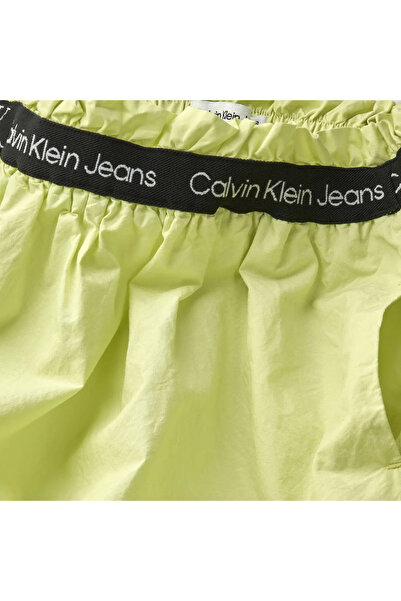 Calvin Klein LOGO TAPE COTTON SKI Kadın Yeşil Etek