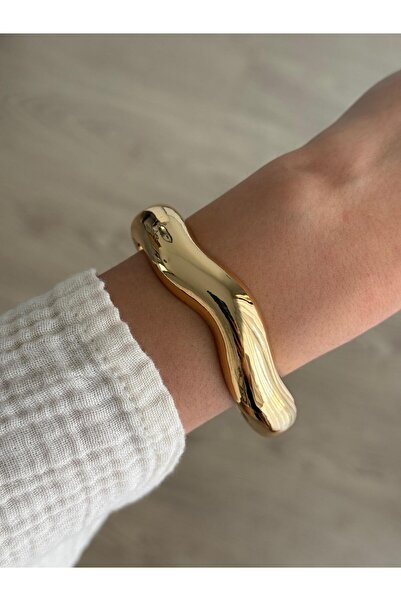 İREM YILDIZ Çelik Gold Dalgalı Kelepçe