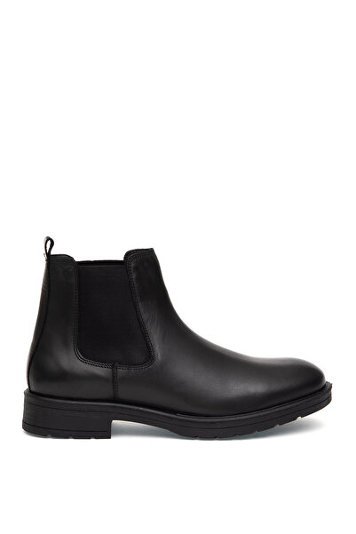 Pierre Cardin Siyah %100 Deri Kauçuk Taban Chelsea Bot 50318873-VR046
