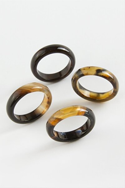 ZERO LAND Msa-Shop Agate Natural Stone Ring-Black