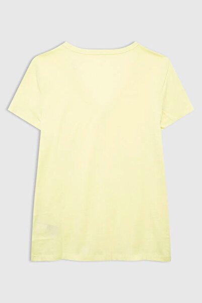 GAP Γυναικείο μπλουζάκι V-SS Fav V Solid