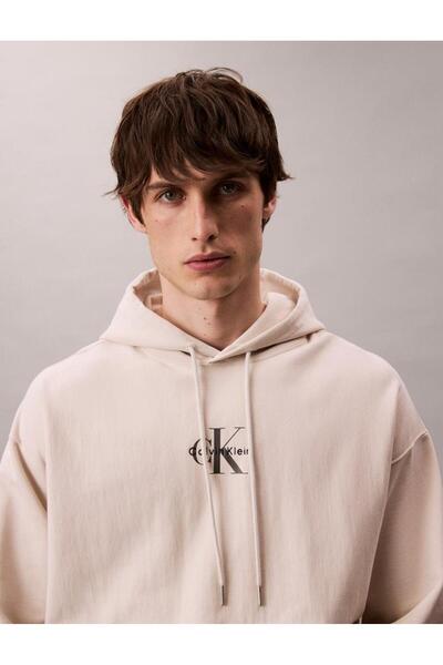 Calvin Klein PREMIUM TERRY MICRO MONOLOGO HOO