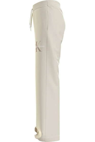 Calvin Klein MONOGRAM OFF PLACED Kadın Krem Eşofman Altı