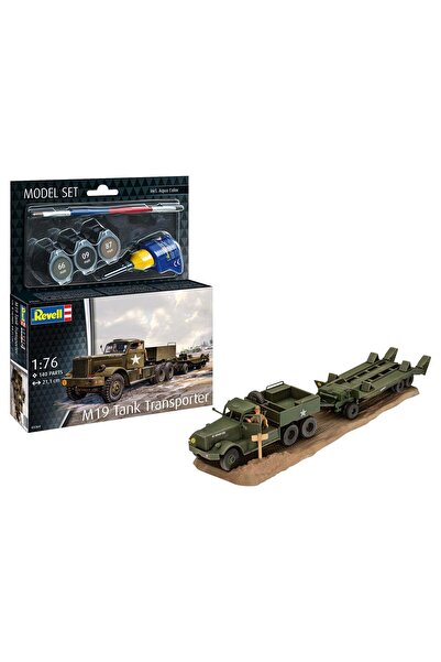 REVELL Military Vehicle Model Set M 19 Tank Transporter Scale 1:76