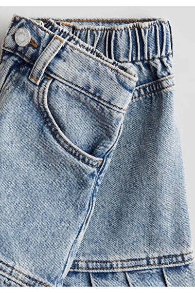 Kidmark Çocuk Modası Girl's Ruffle Detailed Denim Skirt