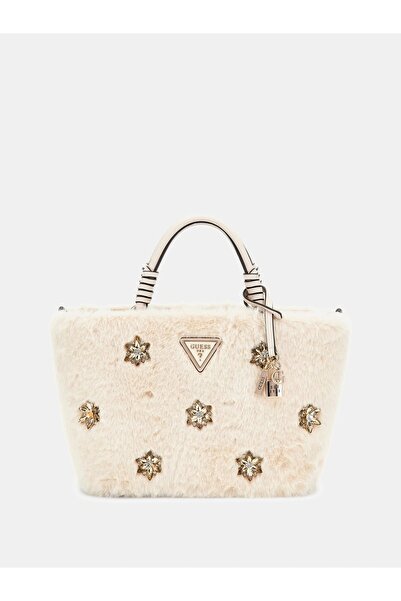 Guess Shaida Kadın Krem El Çantası HWWE8143220-STO