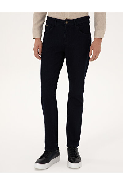 Pierre Cardin Koyu Lacivert Straight Fit Jean Pantolon 50315878-VR100