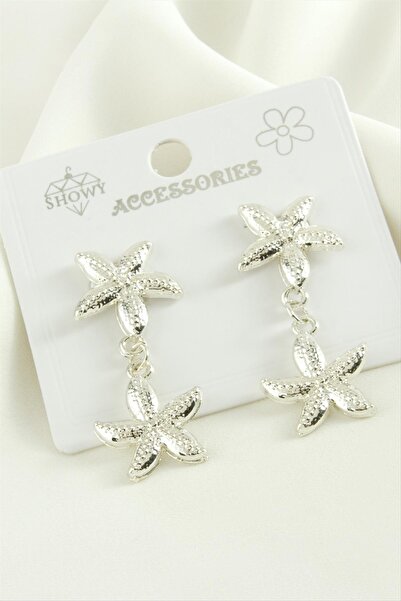 Marsilyan Starfish Trend Metal Earrings