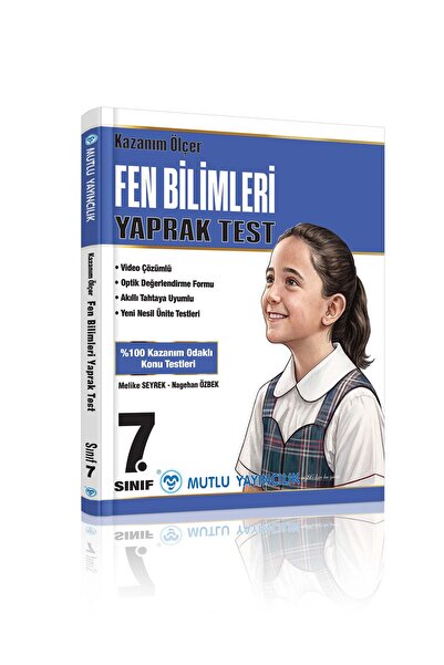 Mutlu Yayıncılık MUTLU YAYINLARI 7 SINIF KAZANIM ÖLÇER FEN BİLİMLERİ YAPRAK TEST