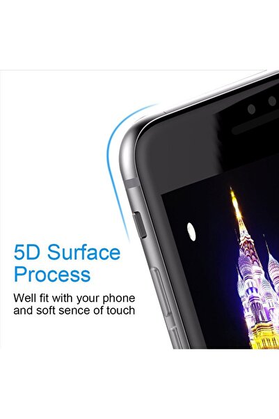 Apple Folie Sticla iPhone 8 Plus 5D Negru