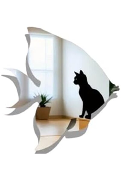 Slasa Acrylic Mirror Wall Sticker in Fish Shape by - Mediterranean Decorative Design