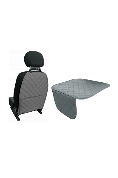 Metru Patrat Set 2 quilted car protections, universal, washable, gray,