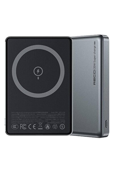 Recci Hızlı Şarj Özellikli Magsafe Powerbank RPB-W26 Armor Serisi Ultra Ince ...
