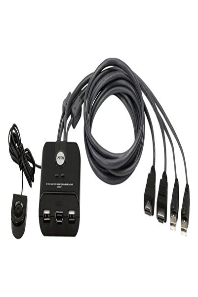 Aten 2 porturi USB Fhd HDMI Kvmp™ (tastatură/monitor video/ mouse) Periferi (...