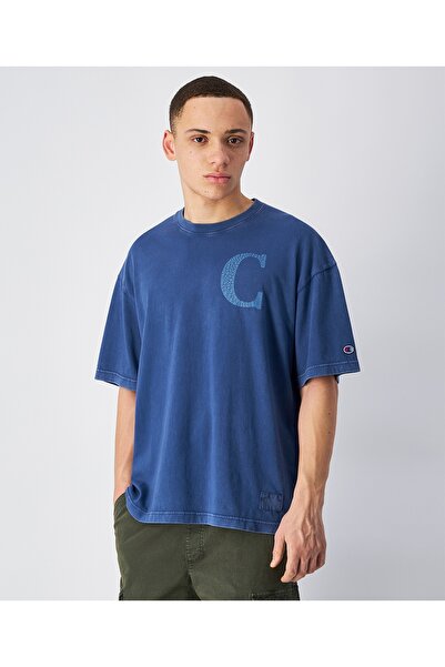 Champion Time Capsule SS Tee Mavi Erkek Tişört -221250-BS189