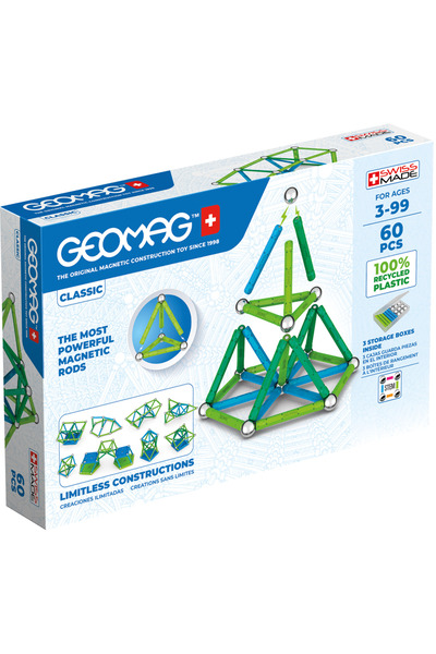 GEOMAG set magnetic 60 bucăți linia verde 272