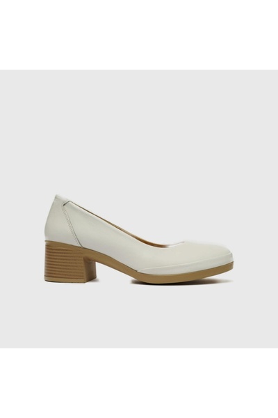 TOGO Beyaz Hakiki Deri Kadın Comfort Ayakkabı [060271]